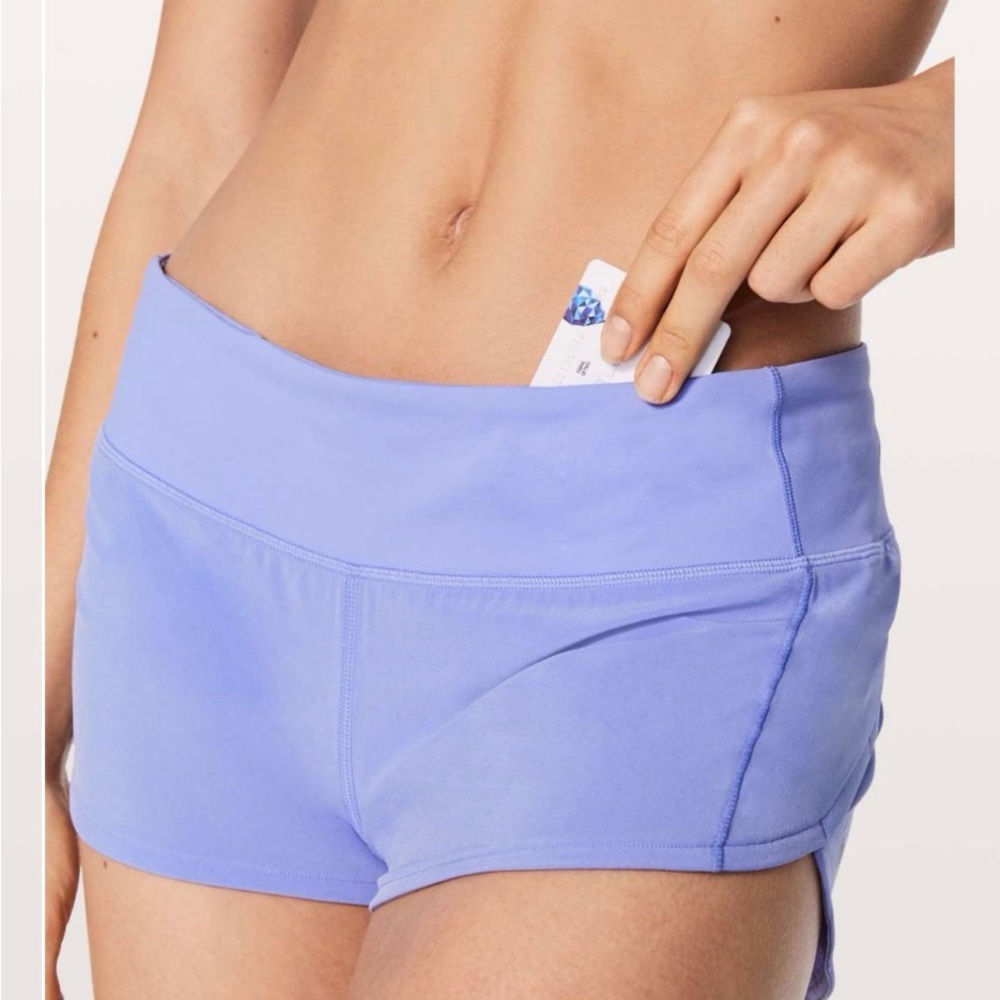 Lululemon Speed Up Short *2.5" Hydrangea Blue size 3